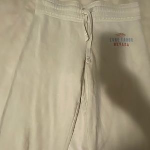 White sweatpants